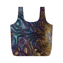 Fractal Art Artwork Globular Full Print Recycle Bag (m) by Sudhe