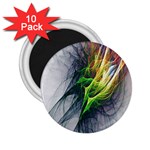 Fractal Art Paint Pattern Texture 2.25  Magnets (10 pack)  Front