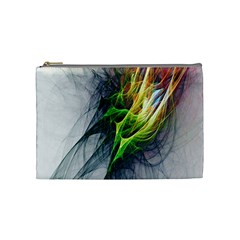 Fractal Art Paint Pattern Texture Cosmetic Bag (medium) by Sudhe