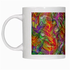 Background Psychedelic Colorful White Mugs by Sudhe