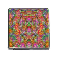 Background Psychedelic Colorful Memory Card Reader (square 5 Slot) by Sudhe