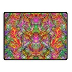 Background Psychedelic Colorful Fleece Blanket (small) by Sudhe