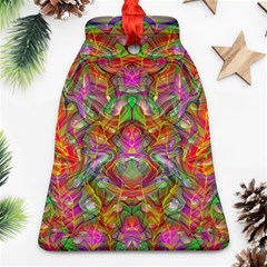 Background Psychedelic Colorful Bell Ornament (two Sides) by Sudhe