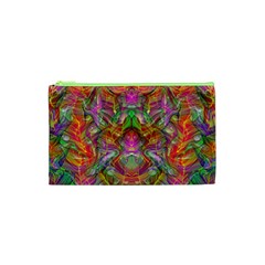 Background Psychedelic Colorful Cosmetic Bag (xs) by Sudhe