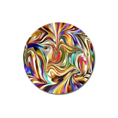 Wallpaper Psychedelic Background Magnet 3  (round) by Sudhe