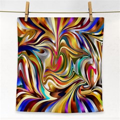 Wallpaper Psychedelic Background Face Towel by Sudhe