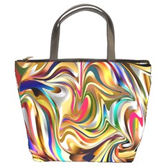 Wallpaper Psychedelic Background Bucket Bag by Sudhe