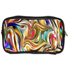 Wallpaper Psychedelic Background Toiletries Bag (one Side) by Sudhe