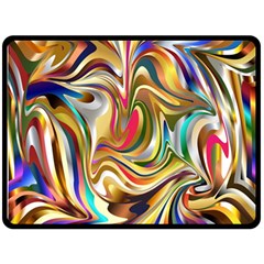 Wallpaper Psychedelic Background Fleece Blanket (large)  by Sudhe