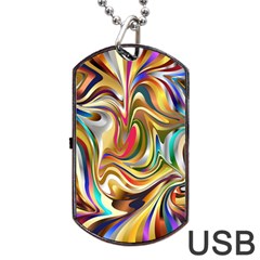 Wallpaper Psychedelic Background Dog Tag Usb Flash (two Sides) by Sudhe