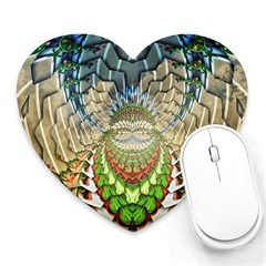 Abstract Fractal Magical Heart Mousepads by Sudhe