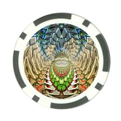 Abstract Fractal Magical Poker Chip Card Guard (10 Pack) by Sudhe