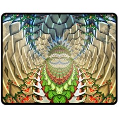 Abstract Fractal Magical Fleece Blanket (medium)  by Sudhe