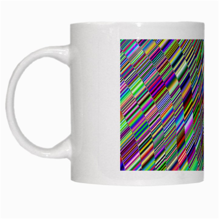 Waves Background Wallpaper Stripes White Mugs