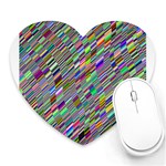 Waves Background Wallpaper Stripes Heart Mousepads Front