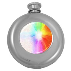 Psychedelic Background Wallpaper Round Hip Flask (5 Oz) by Sudhe