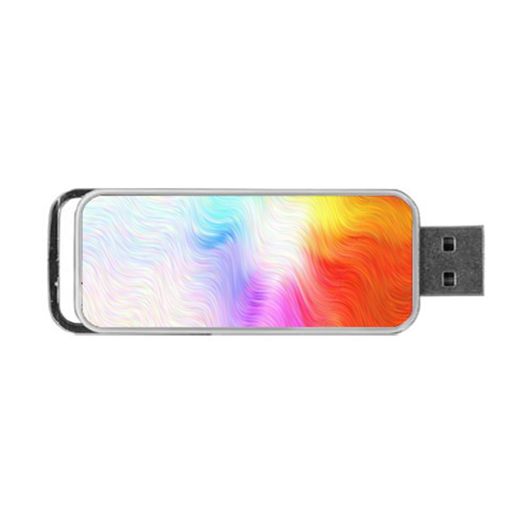 Psychedelic Background Wallpaper Portable USB Flash (One Side)