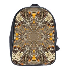 Abstract Digital Geometric Pattern School Bag (large) by Sudhe