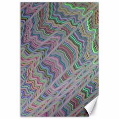 Psychedelic Background Canvas 12  X 18  by Sudhe