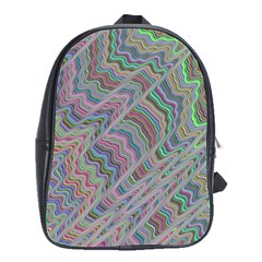 Psychedelic Background School Bag (large) by Sudhe