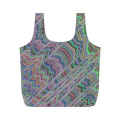 Psychedelic Background Full Print Recycle Bag (m) by Sudhe