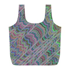 Psychedelic Background Full Print Recycle Bag (l) by Sudhe