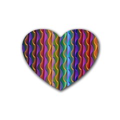 Background Wallpaper Psychedelic Heart Coaster (4 Pack)  by Sudhe