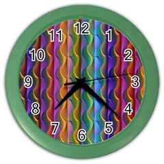 Background Wallpaper Psychedelic Color Wall Clock by Sudhe