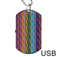 Background Wallpaper Psychedelic Dog Tag Usb Flash (one Side) by Sudhe