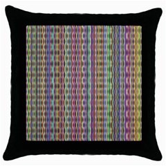 Psychedelic Background Wallpaper Throw Pillow Case (black) by Sudhe