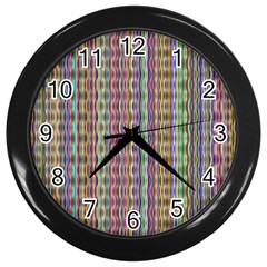 Psychedelic Background Wallpaper Wall Clock (black) by Sudhe