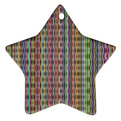 Psychedelic Background Wallpaper Star Ornament (two Sides)