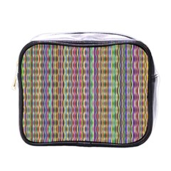 Psychedelic Background Wallpaper Mini Toiletries Bag (one Side)