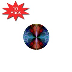 Fractal Background Design 1  Mini Buttons (10 Pack)  by Sudhe