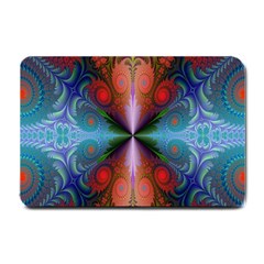 Fractal Background Design Small Doormat 