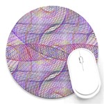 Purple Background Abstract Pattern Round Mousepads Front