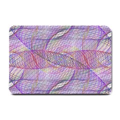 Purple Background Abstract Pattern Small Doormat 