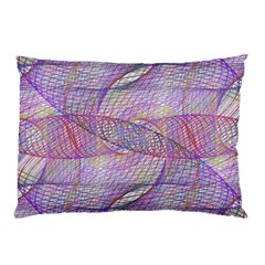 Purple Background Abstract Pattern Pillow Case by Sudhe