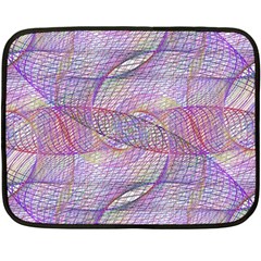 Purple Background Abstract Pattern Fleece Blanket (mini) by Sudhe