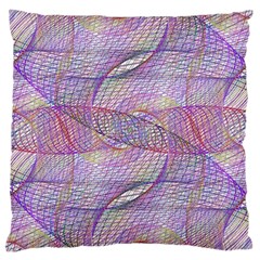 Purple Background Abstract Pattern Large Cushion Case (one Side) by Sudhe