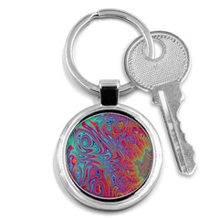 Fractal Bright Fantasy Design Key Chains (round)  by Sudhe