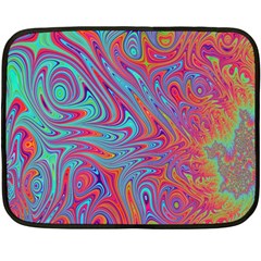 Fractal Bright Fantasy Design Fleece Blanket (mini) by Sudhe