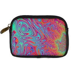 Fractal Bright Fantasy Design Digital Camera Leather Case by Sudhe