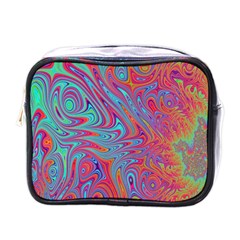 Fractal Bright Fantasy Design Mini Toiletries Bag (one Side) by Sudhe