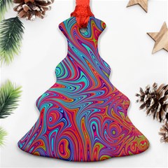 Fractal Bright Fantasy Design Christmas Tree Ornament (two Sides) by Sudhe