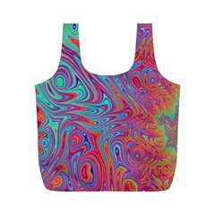 Fractal Bright Fantasy Design Full Print Recycle Bag (m) by Sudhe