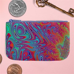 Fractal Bright Fantasy Design Large Coin Purse by Sudhe