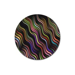 Psychedelic Background Wallpaper Magnet 3  (round) by Sudhe