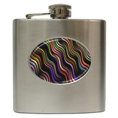 Psychedelic Background Wallpaper Hip Flask (6 Oz) by Sudhe