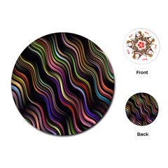 Psychedelic Background Wallpaper Playing Cards (round) by Sudhe